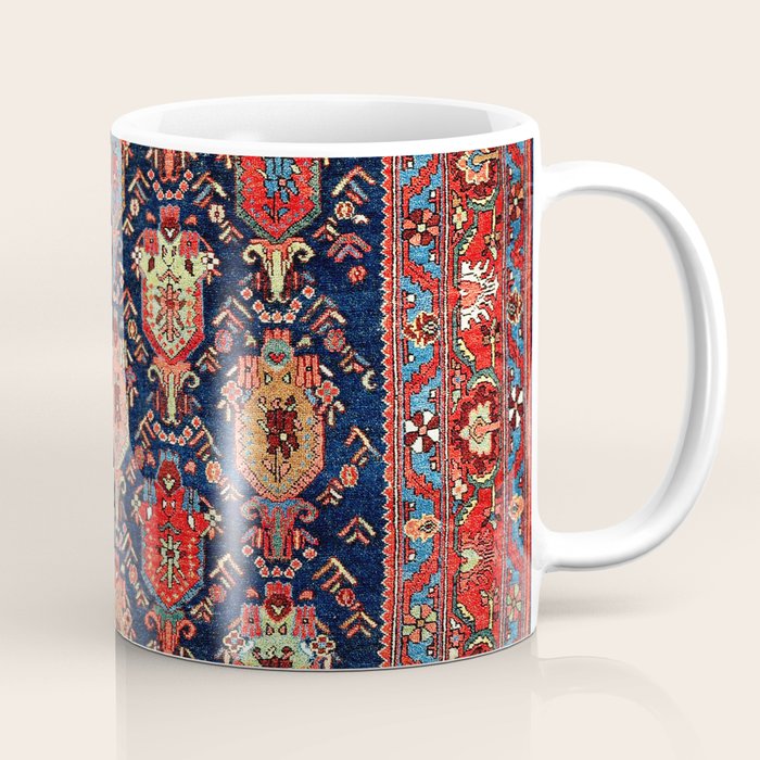 Bijar Kurdish Northwest Persian Rug Print Coffee Mug Gallery Image 1