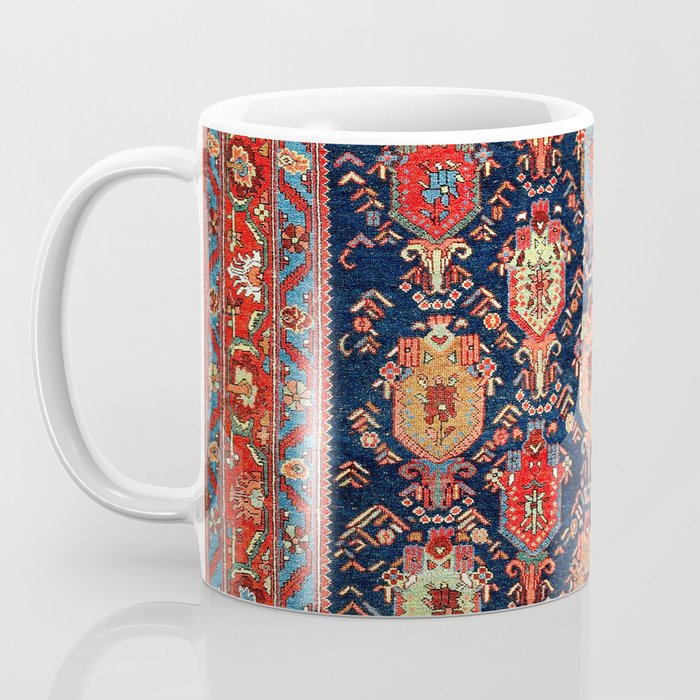 Bijar Kurdish Northwest Persian Rug Print Coffee Mug Gallery Image 3