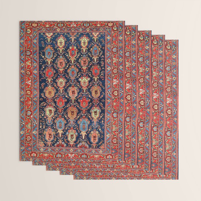 Bijar Kurdish Northwest Persian Rug Print Wrapping Paper Gallery Image 3