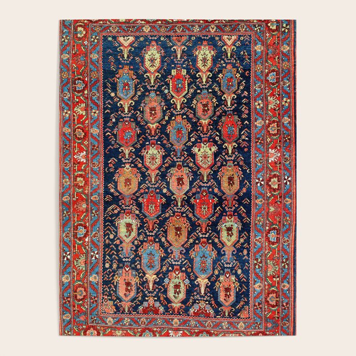 Bijar Kurdish Northwest Persian Rug Print Poster Gallery Image 4