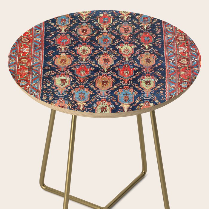 Bijar Kurdish Northwest Persian Rug Print Side Table Gallery Image 2