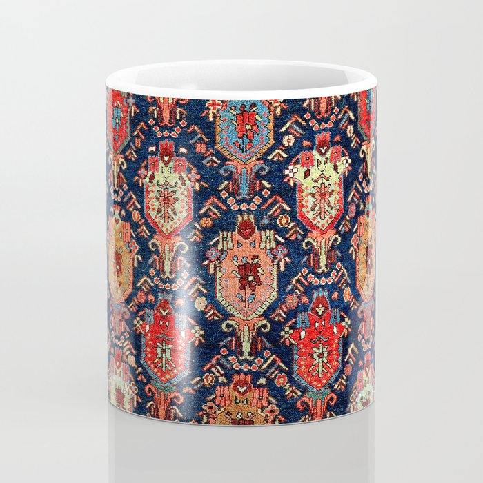 Bijar Kurdish Northwest Persian Rug Print Coffee Mug Gallery Image 4