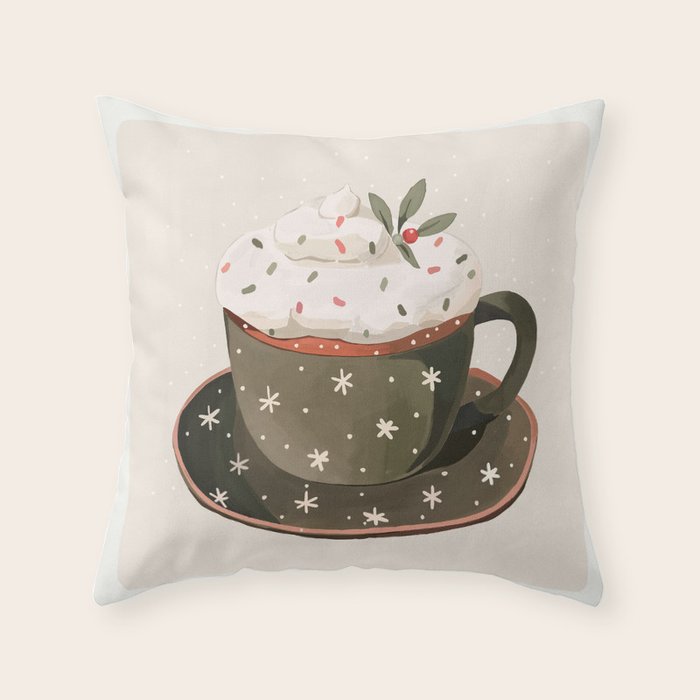 Cozy Mug Throw Pillow Gallery Image 6