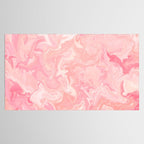 Blush pink abstract watercolor marble pattern Tablecloth Gallery Image 2