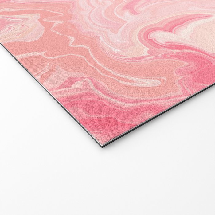 Blush pink abstract watercolor marble pattern Welcome Mat Gallery Image 2