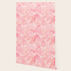 Blush pink abstract watercolor marble pattern Wallpaper Gallery Image 2