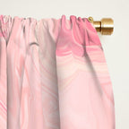 Blush pink abstract watercolor marble pattern Window Curtain Gallery Image 2