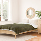 olive green velvet Duvet Cover Gallery Image 2