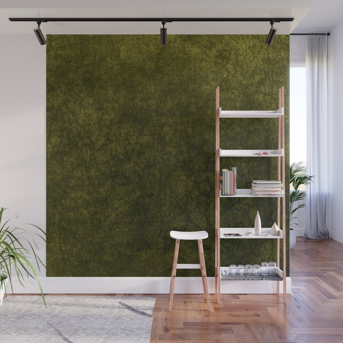 olive green velvet Wall Mural Gallery Image 1