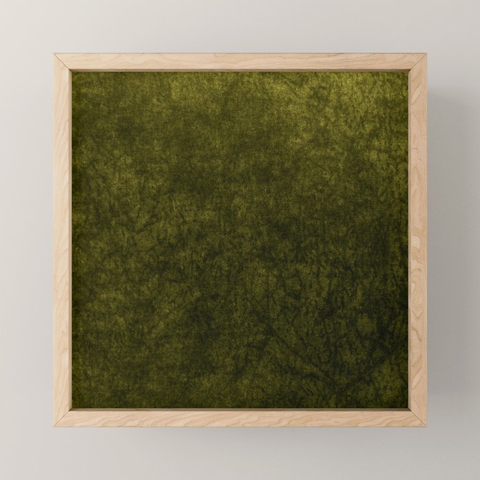 olive green velvet Mini Art Print Gallery Image 1