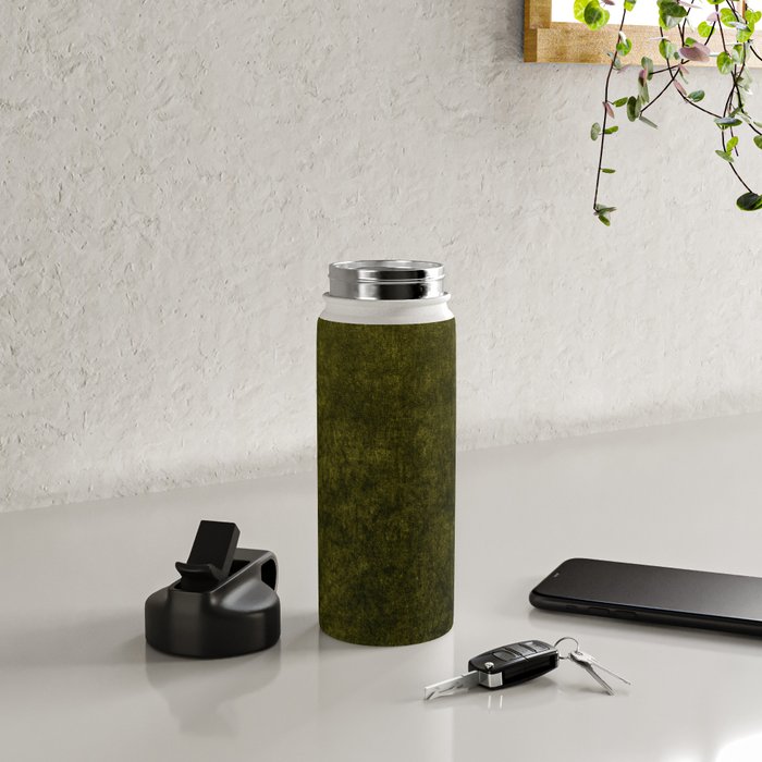 olive green velvet Water Bottle Gallery Image 5