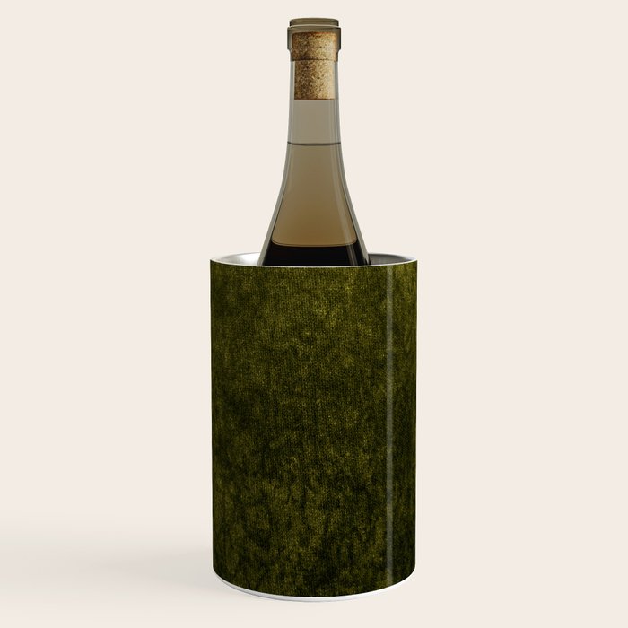 olive green velvet Wine Chiller Gallery Image 3