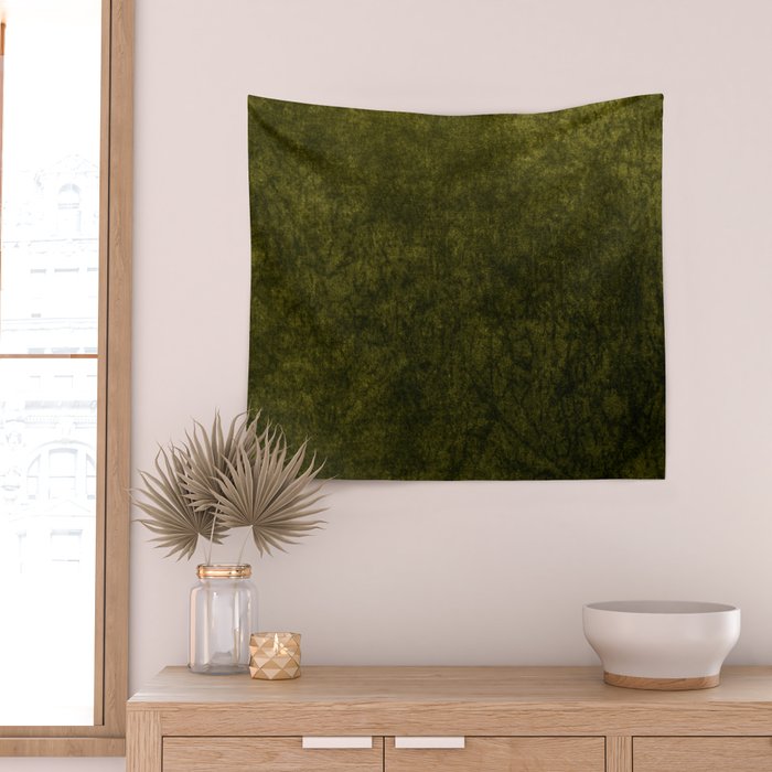 olive green velvet Wall Tapestry Gallery Image 2