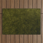 olive green velvet Outdoor Rug Gallery Image 1