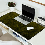olive green velvet Desk Mat Gallery Image 2