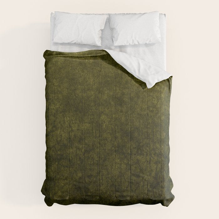 olive green velvet Comforter Gallery Image 1