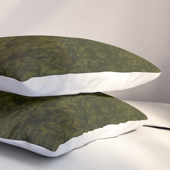 olive green velvet Pillow Sham Gallery Image 3