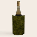 olive green velvet Wine Chiller Gallery Image 2