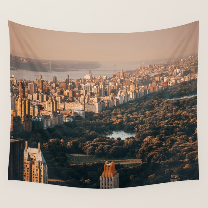 New York City Central Park Wall Tapestry Gallery Image 1