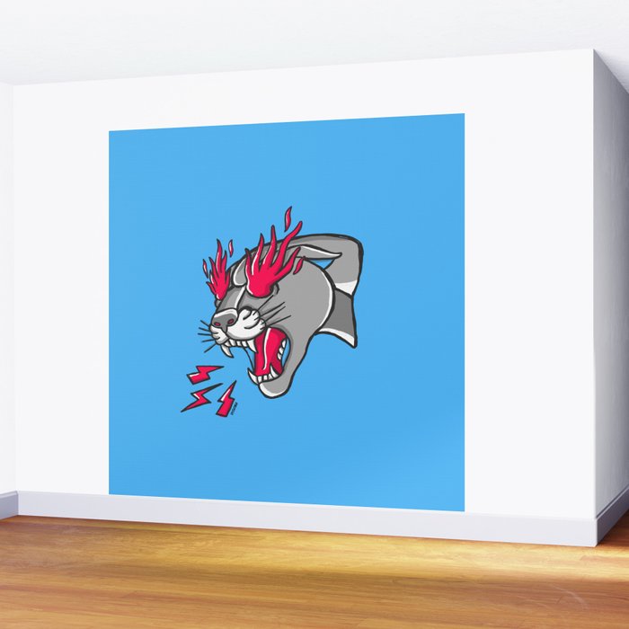 Panther Flame Wall Mural Gallery Image 2