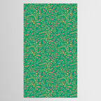 Block print berries bright green Tablecloth Gallery Image 2