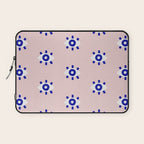 Evil Eye Dots - Navy & Blush Palette Laptop Sleeve Gallery Image 1