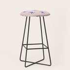Evil Eye Dots - Navy & Blush Palette Stool Gallery Image 1