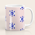 Evil Eye Dots - Navy & Blush Palette Coffee Mug Gallery Image 1