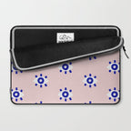 Evil Eye Dots - Navy & Blush Palette Laptop Sleeve Gallery Image 2