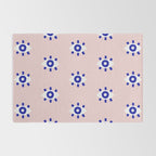 Evil Eye Dots - Navy & Blush Palette Rug Gallery Image 2