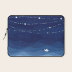 Garland of Stars IV, night sky Laptop Sleeve Gallery Image 1
