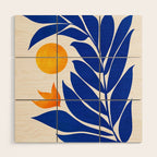Indigo Garden Sunset Wood Wall Art Gallery Image 1
