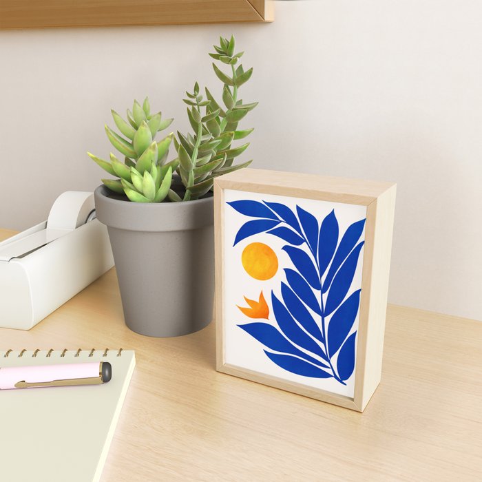 Indigo Garden Sunset Mini Art Print Gallery Image 2