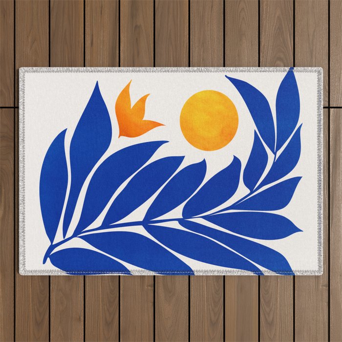 Indigo Garden Sunset Outdoor Rug Gallery Image 1