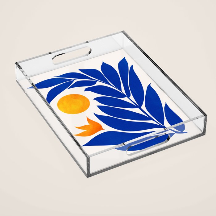 Indigo Garden Sunset Acrylic Tray Gallery Image 1