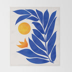 Indigo Garden Sunset Throw Blanket Gallery Image 2