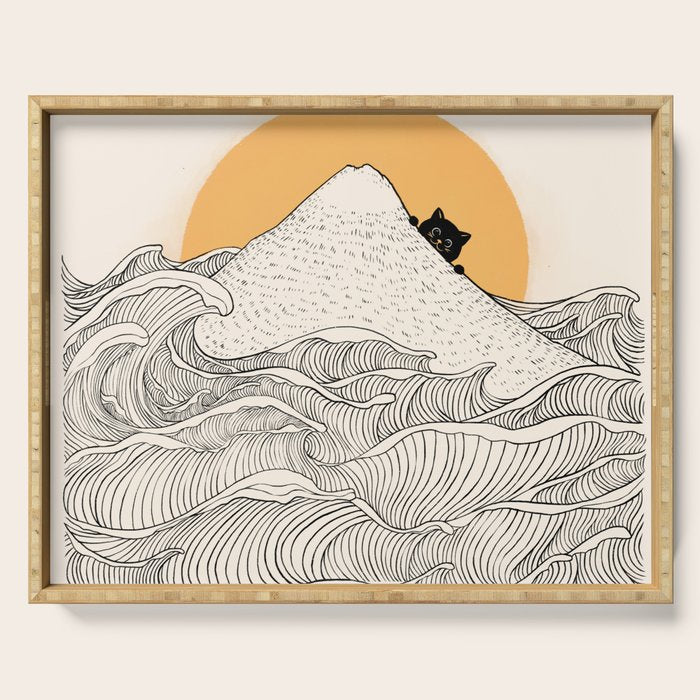 Good Morning Meow 1 Serving Tray Gallery Image 1