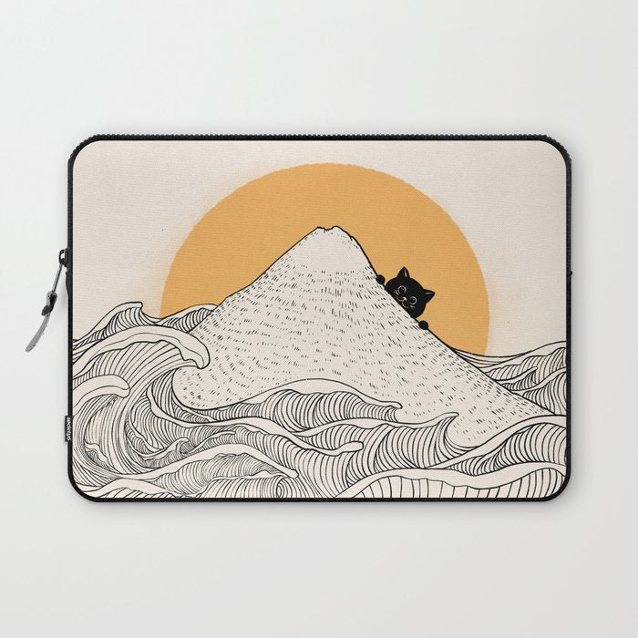 Good Morning Meow 1 Laptop Sleeve Gallery Image 1