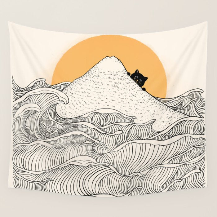 Good Morning Meow 1 Wall Tapestry Gallery Image 4
