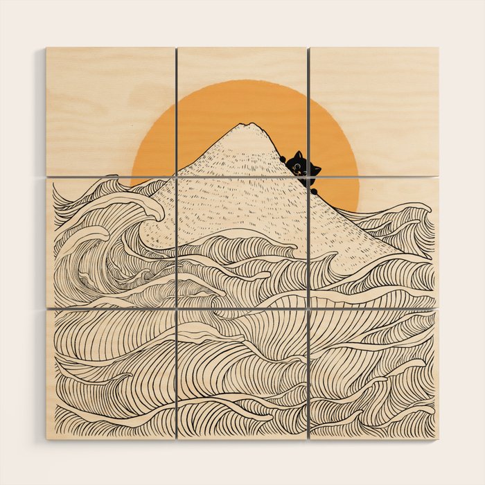 Good Morning Meow 1 Wood Wall Art Gallery Image 1