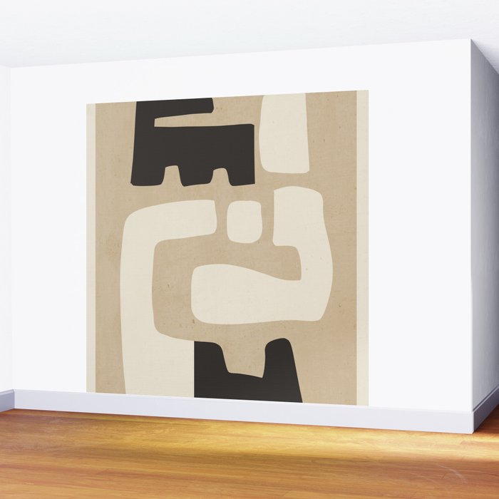 Modern Abstract Minimal Shapes 15 Wall Mural Gallery Image 2