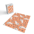 Pastel Ghost Print in Peach Jigsaw Puzzle Gallery Image 2