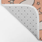 Pastel Ghost Print in Peach Bath Mat Gallery Image 2