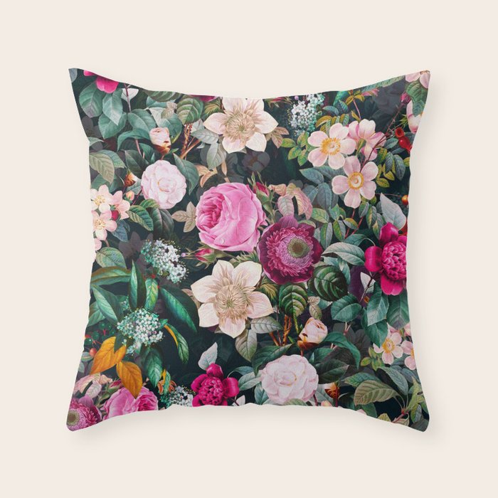 Witches Garden II Throw Pillow Gallery Image 1