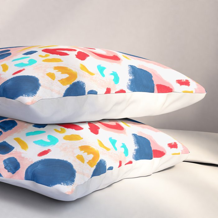 Painted Abstract Leopard Print Pillow Sham Gallery Image 3