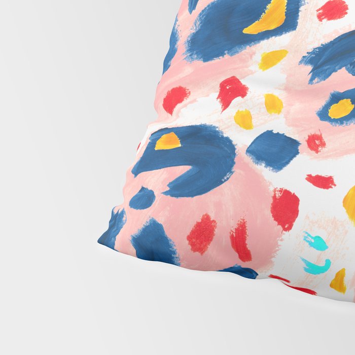 Painted Abstract Leopard Print Pillow Sham Gallery Image 4