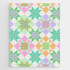 Checkerboard Quilt - Pastel Colors Jigsaw Puzzle Gallery Image 1