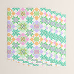 Checkerboard Quilt - Pastel Colors Wrapping Paper Gallery Image 3