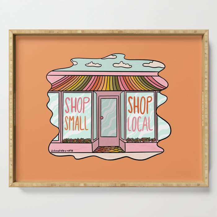 Shop Local Shop Small Serving Tray Gallery Image 1