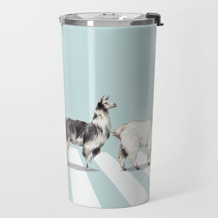 Llama The Abbey Road #1 Travel Mug Gallery Image 2